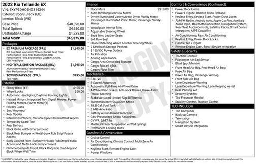 2022 Kia Telluride EX