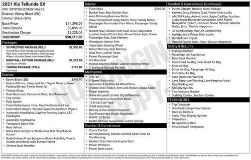 2021 Kia Telluride SX