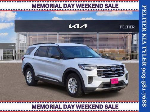 Space White Metallic 2025 Ford Explorer Active