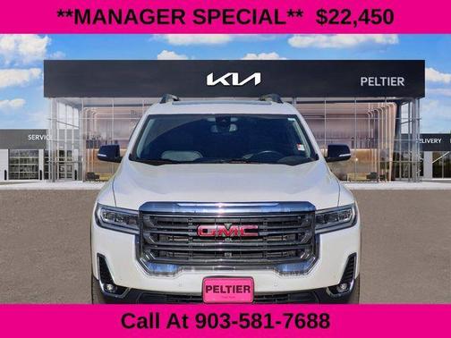 White Frost Tri-Coat 2021 GMC Acadia AT4
