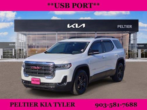White Frost Tri-Coat 2021 GMC Acadia AT4