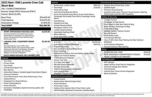 2022 RAM 1500 Laramie