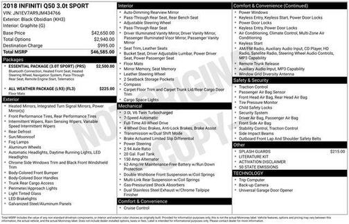 2018 INFINITI Q50 