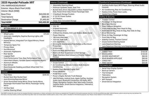 2025 Hyundai PALISADE XRT