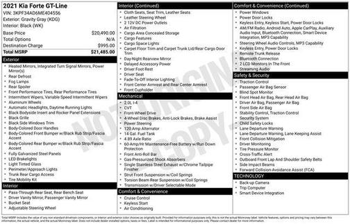2021 Kia Forte GT-Line