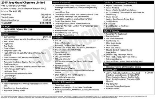 2015 Jeep Grand Cherokee Limited