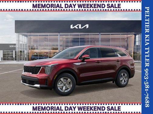 Red 2025 Kia Sorento LX