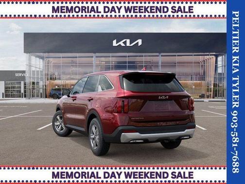 Red 2025 Kia Sorento LX