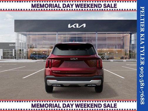 Red 2025 Kia Sorento LX