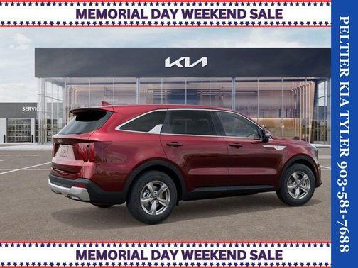 Red 2025 Kia Sorento LX