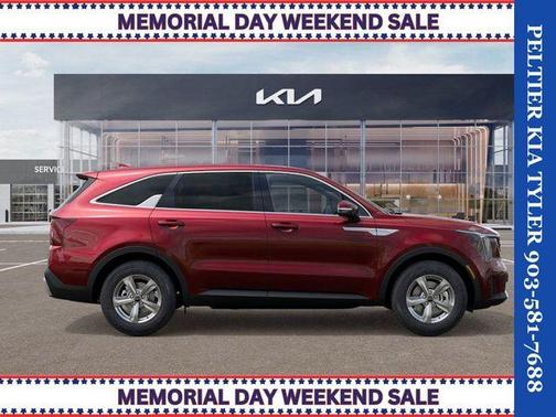 Red 2025 Kia Sorento LX