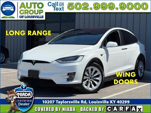 Pearl White Multi-Coat 2019 Tesla Model X Long Range