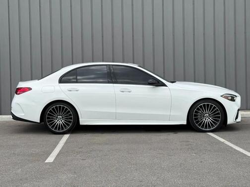 White 2023 Mercedes-Benz C-Class Sedan