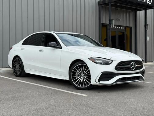White 2023 Mercedes-Benz C-Class Sedan