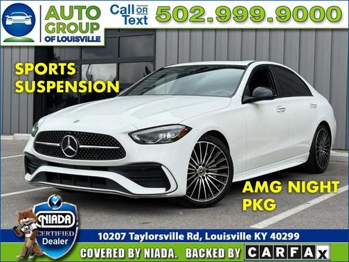 White 2023 Mercedes-Benz C-Class Sedan