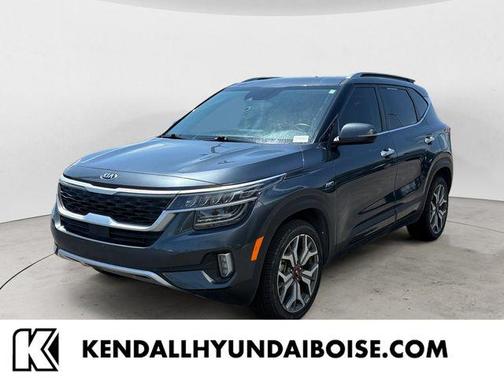 Gravity Gray 2021 Kia Seltos SX Turbo