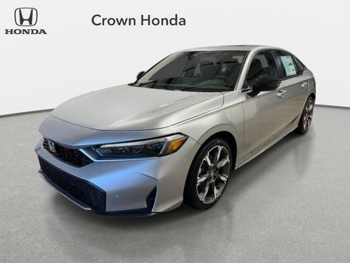 Solar Silver Metallic 2026 Honda Civic Hybrid Sport Touring