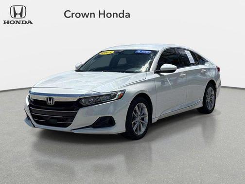 Platinum White Pearl 2021 Honda Accord LX 1.5T