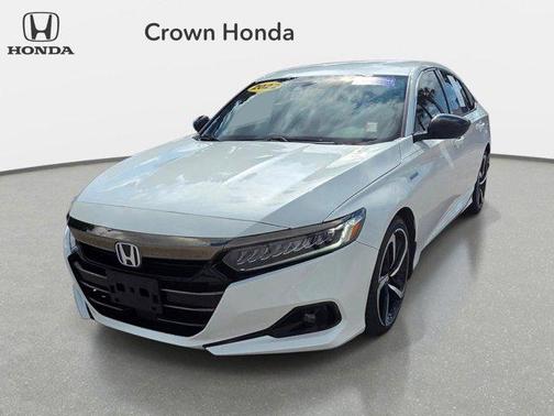 Platinum White Pearl 2022 Honda Accord Hybrid Sport