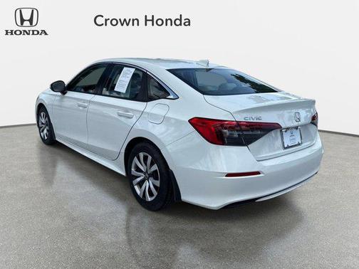 Platinum White Pearl 2024 Honda Civic LX