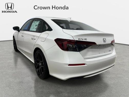 Platinum White Pearl 2026 Honda Civic Hybrid Sport