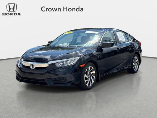 Black 2017 Honda Civic EX