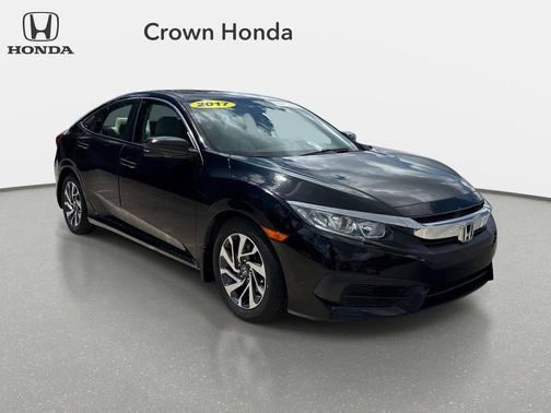 Black 2017 Honda Civic EX