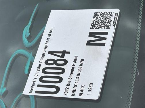Aurora Black 2022 Kia Sorento Hybrid S