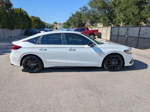 Platinum White Pearl 2024 Honda Civic Sport