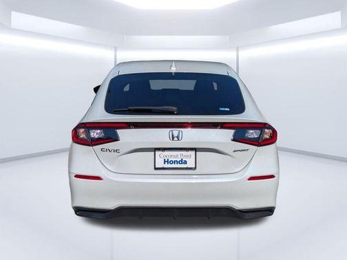 Platinum White Pearl 2024 Honda Civic Sport
