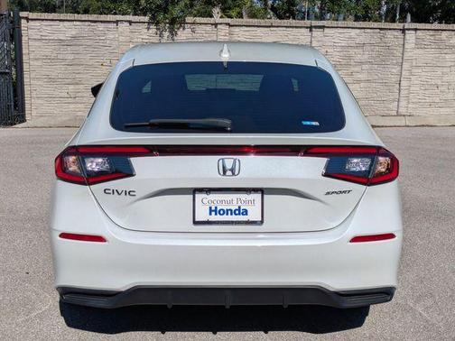 Platinum White Pearl 2024 Honda Civic Sport