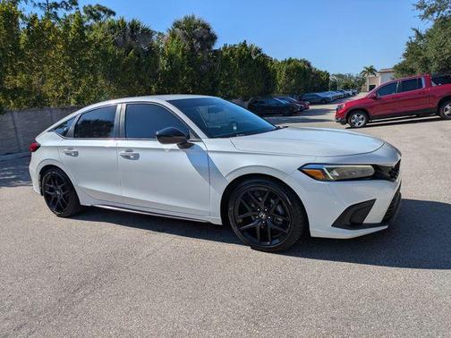 Platinum White Pearl 2024 Honda Civic Sport