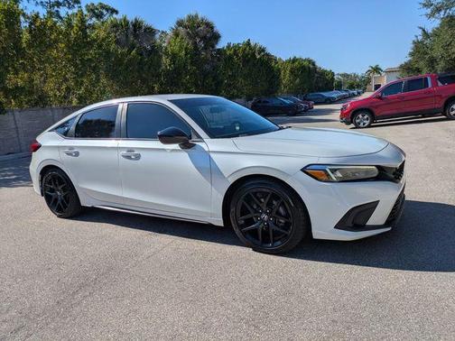 Platinum White Pearl 2024 Honda Civic Sport