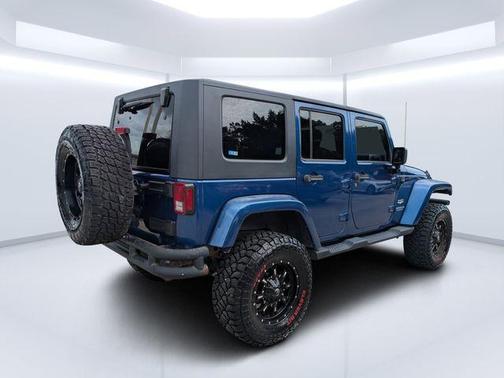 Deep Water Blue Pearlcoat / Black Hard Top 2009 Jeep Wrangler Unlimited Sahara