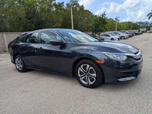 Cosmic Blue Metallic 2017 Honda Civic LX