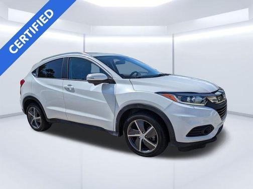White 2021 Honda HR-V EX