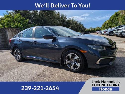 Cosmic Blue Metallic 2019 Honda Civic LX