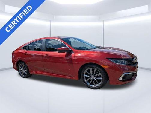 Molten Lava Pearl 2021 Honda Civic EX