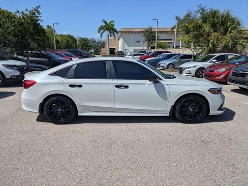 Platinum White Pearl 2024 Honda Civic Sport