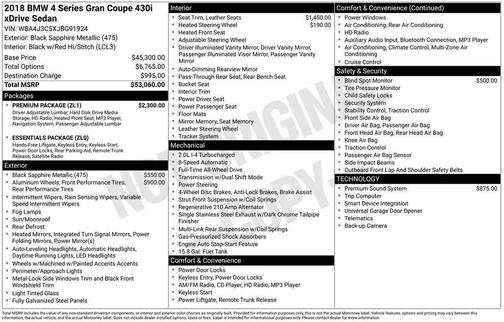 2018 BMW 430 Gran Coupe i xDrive