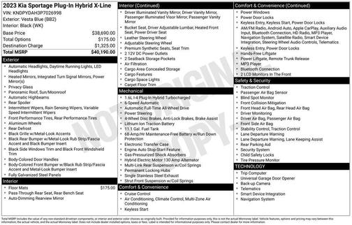 2023 Kia Sportage Plug-In Hybrid X-Line