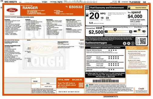 Avalanche 2026 Ford Ranger LARIAT