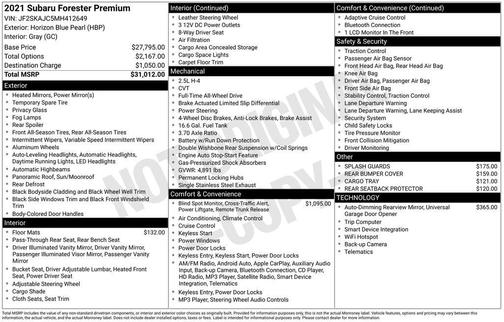 2021 Subaru Forester Premium