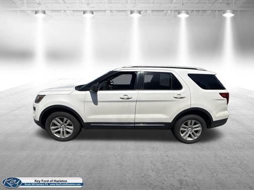 White Platinum Metallic Tri-Coat 2019 Ford Explorer XLT