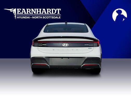 White 2026 Hyundai SONATA Hybrid Blue