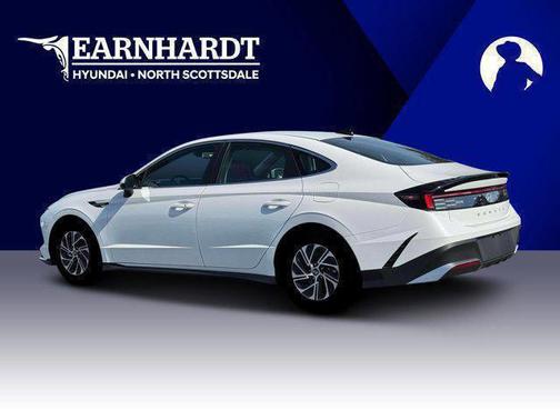 White 2026 Hyundai SONATA Hybrid Blue