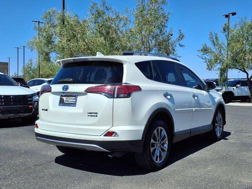 Blizzard Pearl 2018 Toyota RAV4 Hybrid Limited