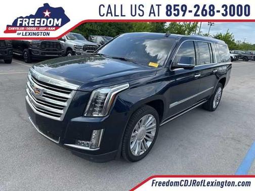 Dark Adriatic Blue Metallic 2019 Cadillac Escalade ESV Platinum