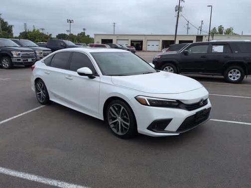 Platinum White Pearl 2023 Honda Civic Touring