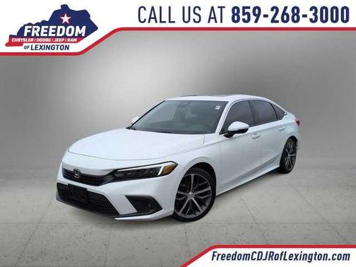 Platinum White Pearl 2023 Honda Civic Touring